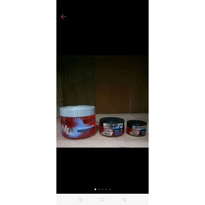 gatsby water gloss hyper solid merah 300gr