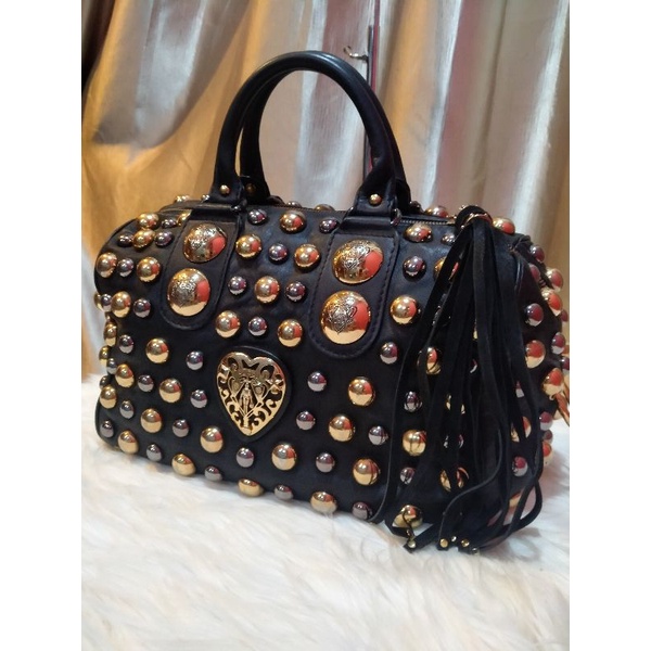 tas wanita spedy gucci babouska studded boston second/preloved/seken/bekas