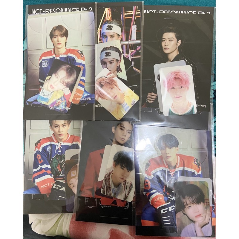 NCT 2020 RESONANCE HOLO STANDEE LENTICULAR PHOTOCARD SET JAEHYUN DOYOUNG MARK TAEYONG JENO SUNGCHAN