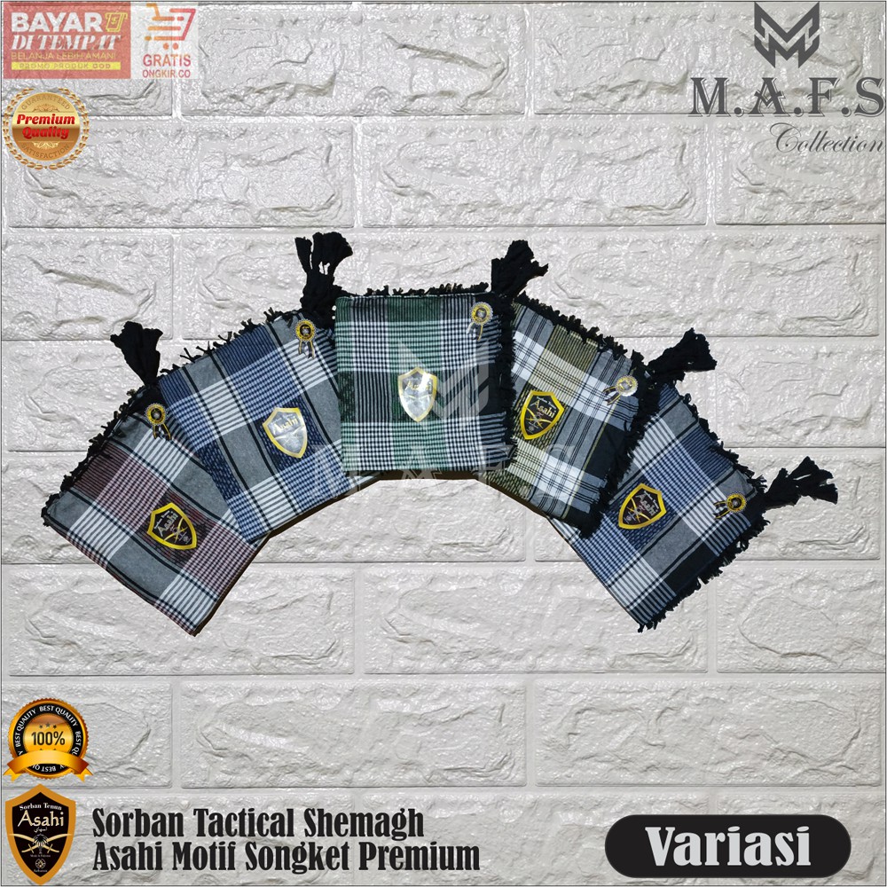 SORBAN TACTICAL MOTIF SONGKET ASAHI PREMIUM
