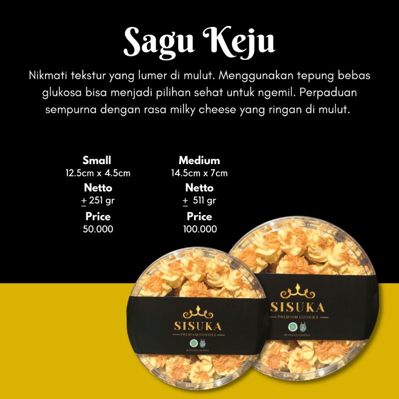 

SISUKA Sagu Keju Medium