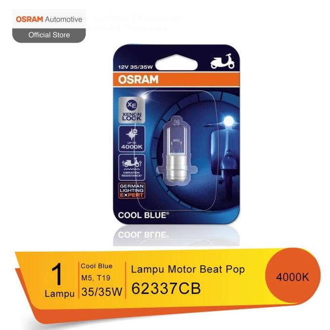 Osram Lampu Depan Motor Honda Beat Pop 2015-on - 62337CB - Cool Blue OSramAU65 dijamin