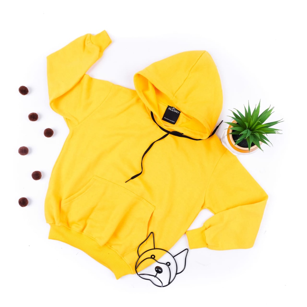 Kid's Natural Hoodie || Sweater Hoodie Anak Polos || 17 WARNA SIZE S M L XL