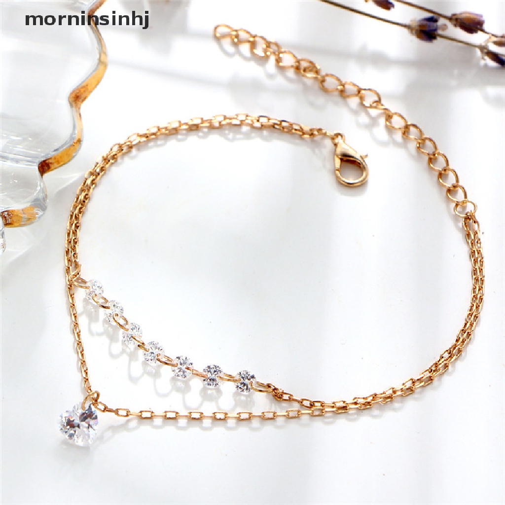 Mor Gelang Tangan Motif Simbol Infinity Aksen Kristalberlian Imitasi Untuk Wanita