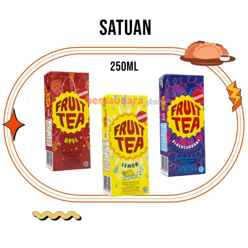 

Fruit Tea Sosro Kotak 250 ml satuan