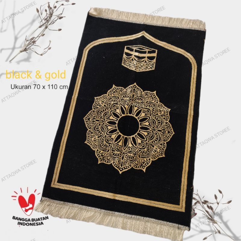 Sajadah Turki Original Super Ultra premium/ Motif Kiswah / Ukuran 70 cm x 110 cm, Tebal Halus Perlengkapan Shalat Pakaian Muslim / Sejadah / Sajadah Turki Impor / Sajadah Empuk / Sajadah Busa / Sajadah Solat Dewasa,motif flowers