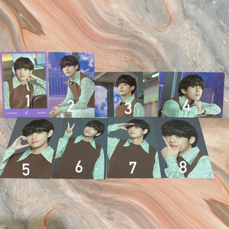 BTS Sowoozoo MPC Mini Photocard PC Official V Taehyung Love Message Special SPC