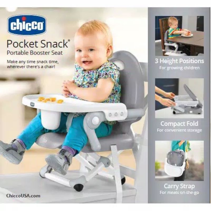 Chicco Pocket Snack Booster Seat kursi makan bayi Chicco Pocket Snack Booster Seat kursi makan bayi