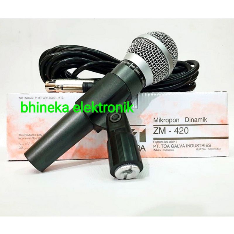 mic kabel TOA ZM 420 original mic toa zm420 mic pegang handheld
