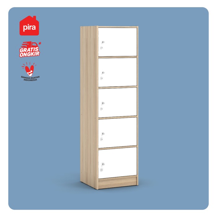 

READY PIRA METROPOLIS - ALBA RSG 5 TS Lemari Susun / Bufet - Sonoma-White PROMO