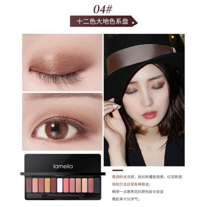 eyeshadow palette la meila look korea