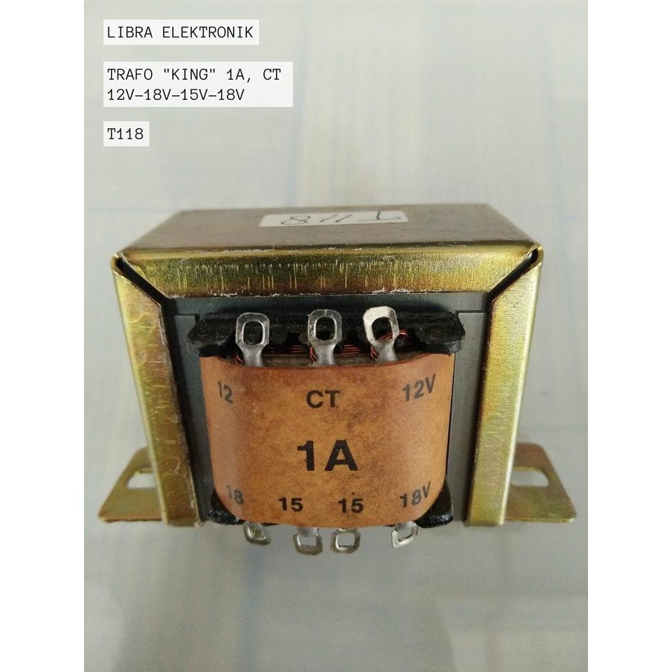Trafo King 1A CT 18V Transformator