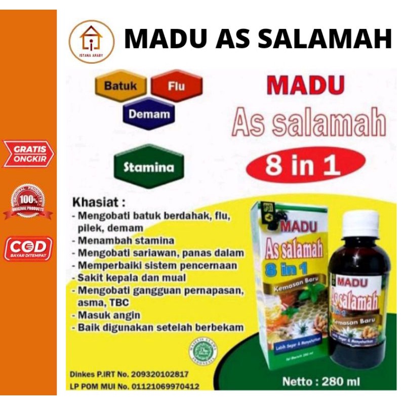 

MADU AS SALAMAH 8 IN 1/ MADU HERBAL TERBAIK/TERLARIS