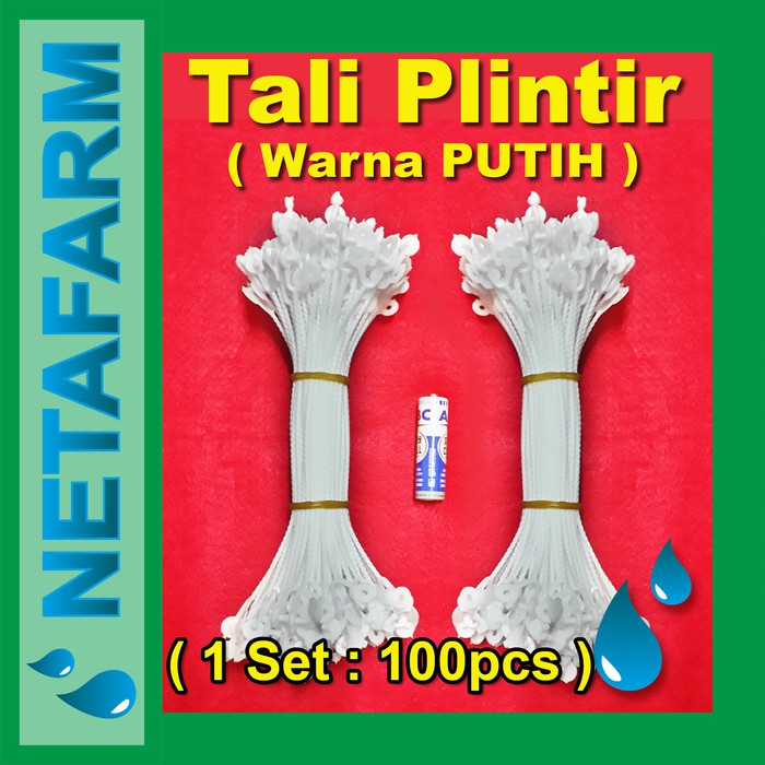 Tali Plintir Warna PUTIH ( 100 pcs )