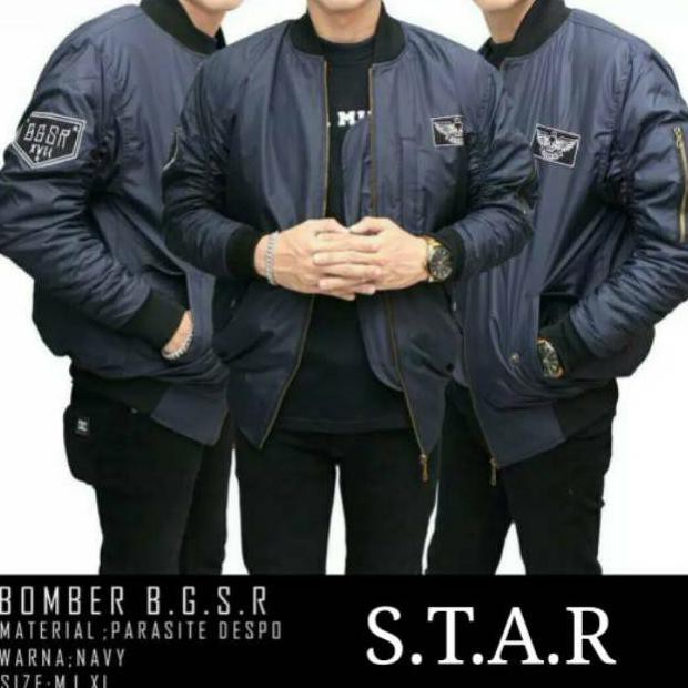 JAKET BOMBER PRIA ORIGINAL WATERPROOF