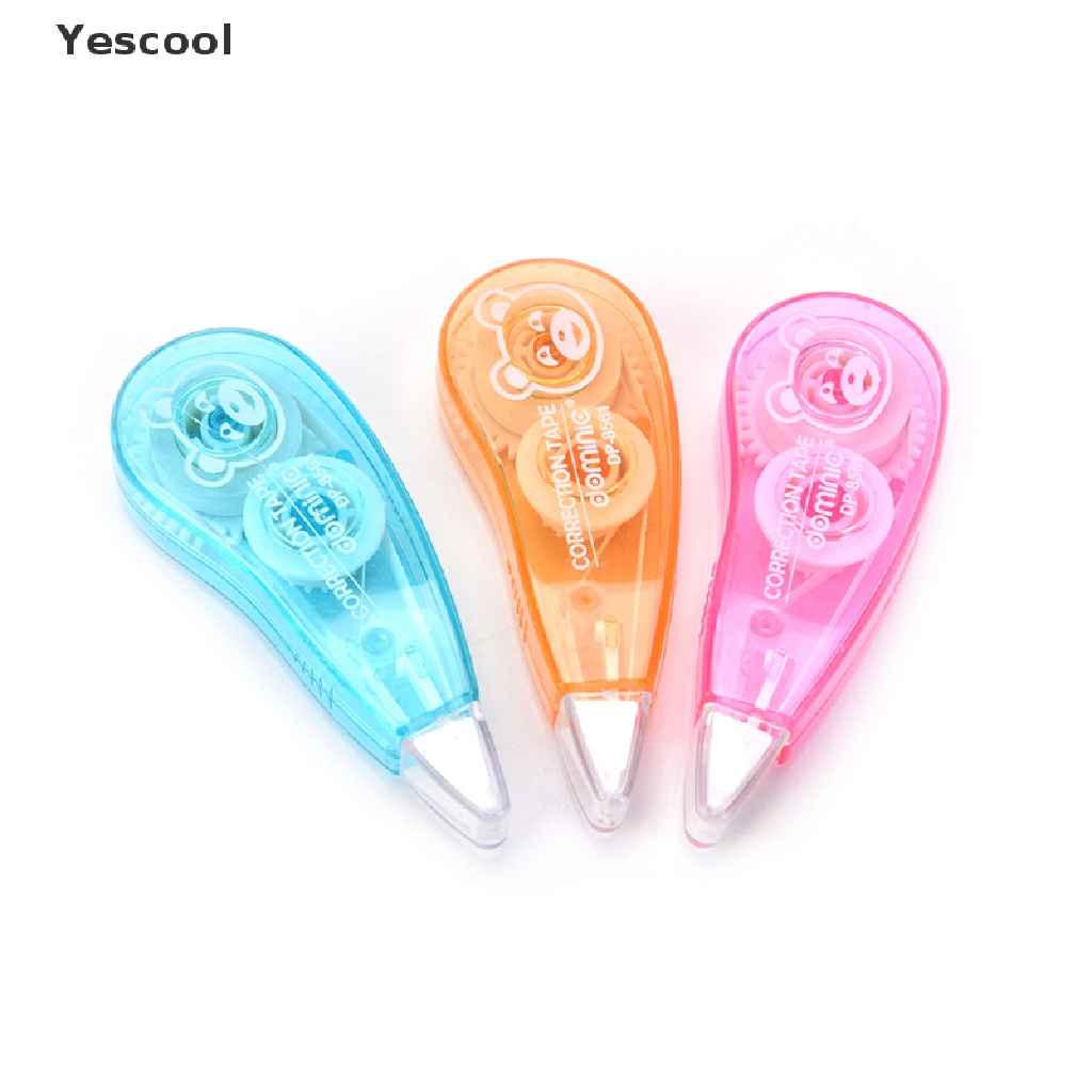 Yes 1pc Correction Tape Kertas Roller Motif Kartun Lucu Imut Multi Warna Untuk Perlengkapan Kantorsekolah