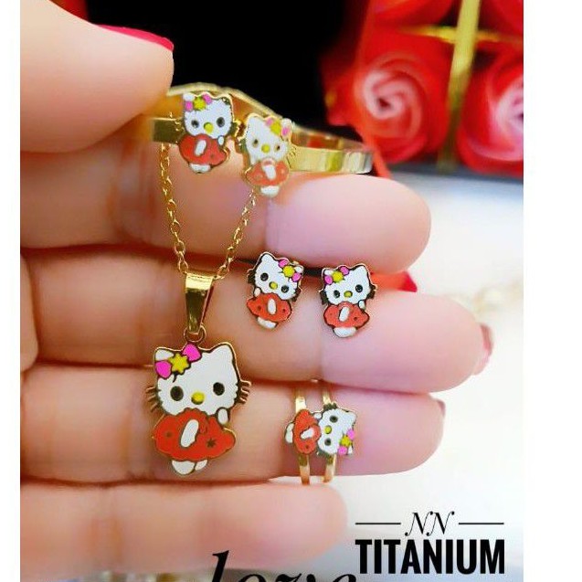 Titanium Set Perhiasan Anak Motif 01