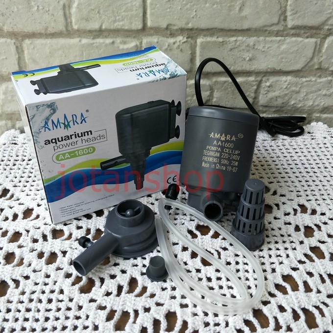 amara AA1600 AA-1600 AA 1600 Mesin pompa celup powerheads Aquarium aquascape