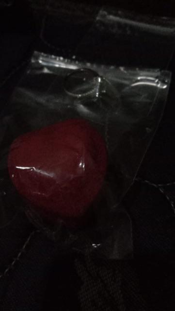 Kotak Cincin Bludru Merah Ring Box Tempat Cincin