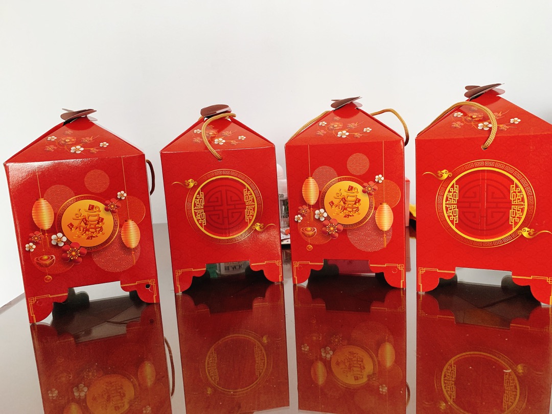 [5pcs] Box Imlek / Hampers Toples / Dus Kue Kering / Model Tandu
