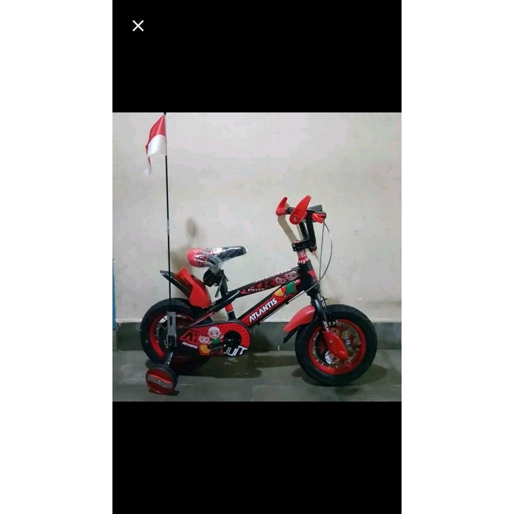 sepeda anak 12 ban jumbo ATLANTIS MODEL TERBARU ADA MUSIK DAN LAMPU BMX 12 ATLANTIS SPARTA SEPEDA