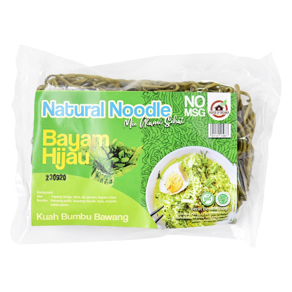 MIE instant organik Alami / Natural Noodle Pack of 6 ( 6 Bungkus ) Varian RANDOM