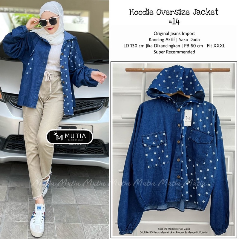 Hoodie Jeans jaket #14 Original Mutia Label