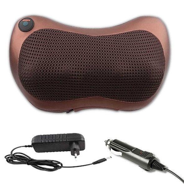 Bantal Pijat Shiatsu Mobil Rumah Portable Heat Neck Massage Pillow