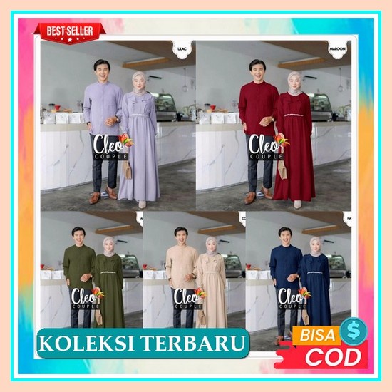 New Arrival|Gamis Couple Habibie Modern 2022|Baju Couple Lebaran|Baju Kondangan|Terbaru Baju Couple 