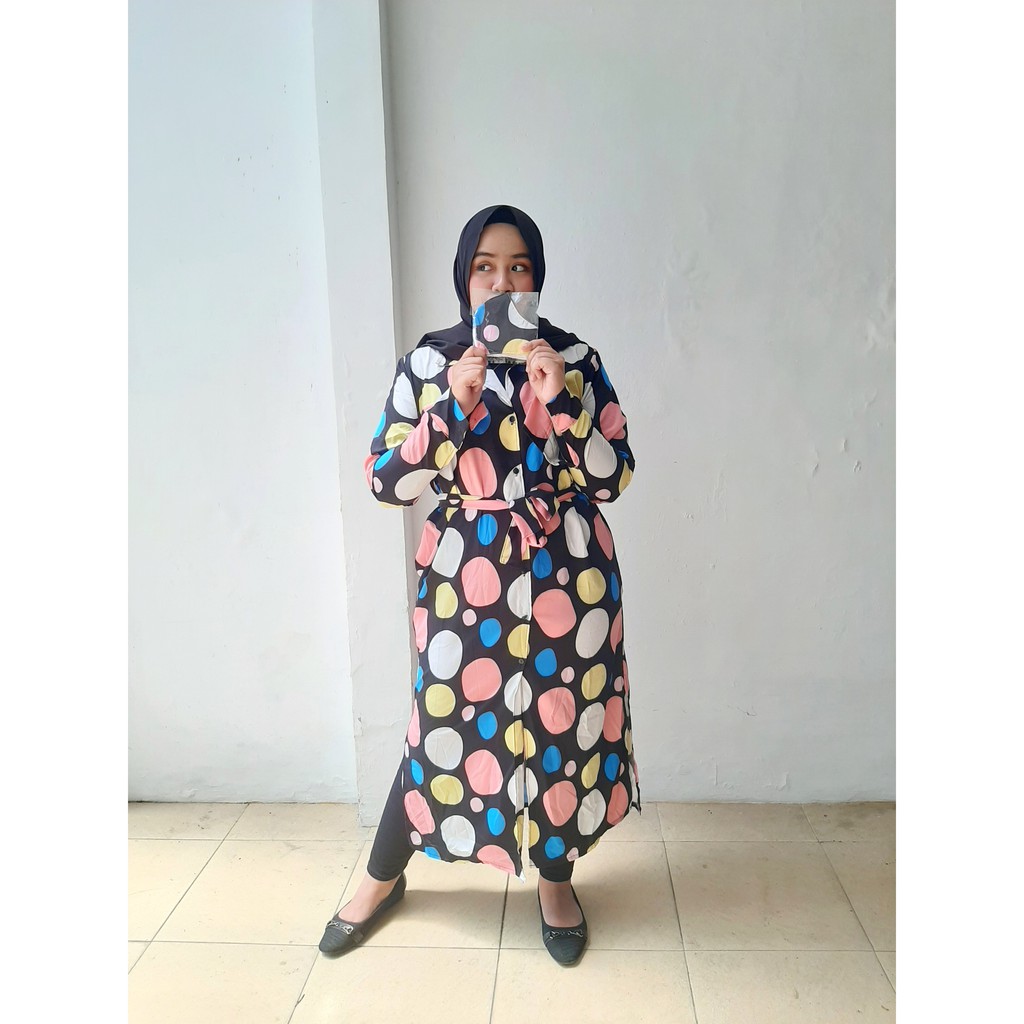 Premium Dress Polkadot Impor Bangkok Murah