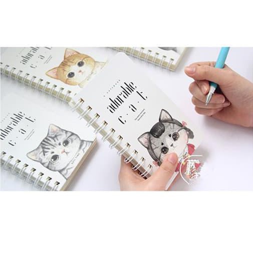 

BARU Small portable CAT pocket notebook buku tulis catatan garis unik
