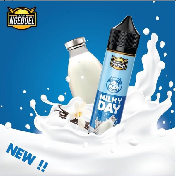 Liquid Ngeboel Milky Day Series 60ML by Ngeboel 100% Authentic