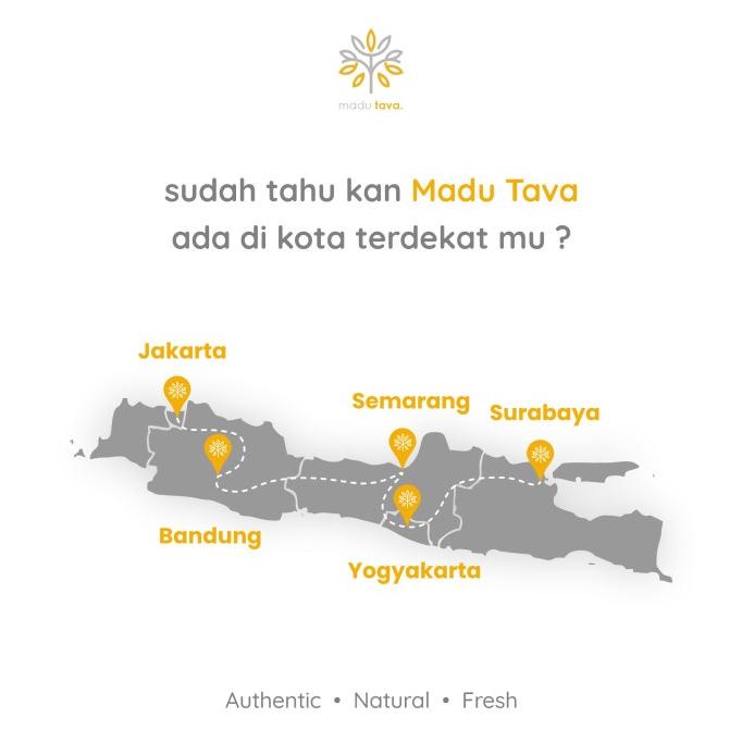 

Madu Murni Tava Nektar Randu 1kg 100% Pure Raw Honey Asli Alami