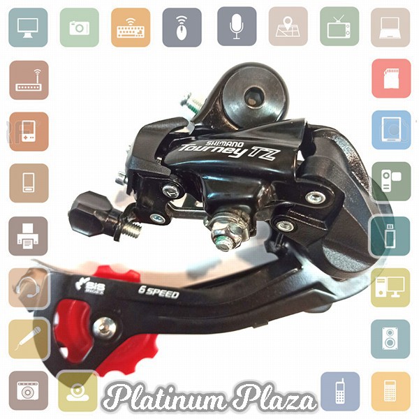 SHIMANO SIS Tourney RD-TZ500 Rear Derailleur 6/7 Speed Hanger Mount - Black`3WMJOE-