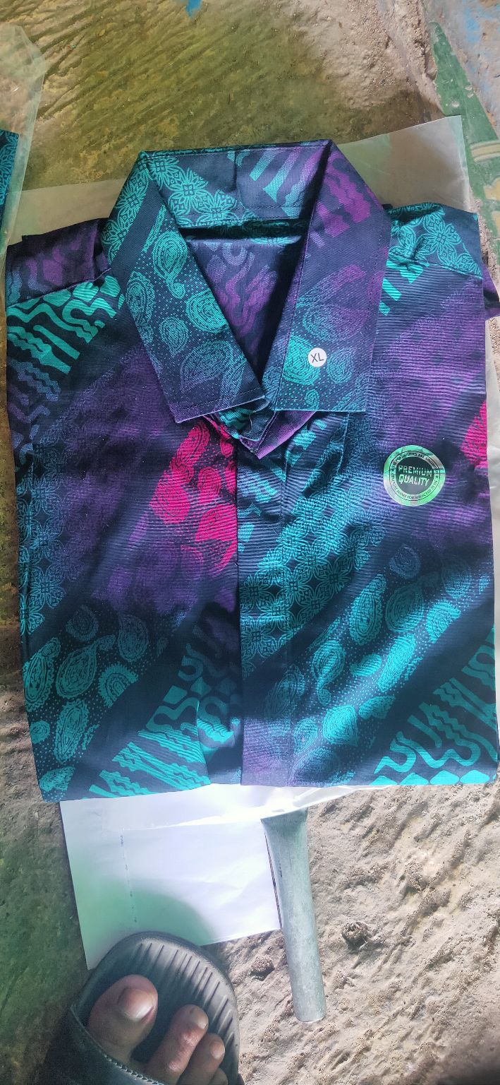 Predz_id 6476 Kemeja Batik Pria Slimfit Lengan Pendek Baju Batik Kerja Kantoran