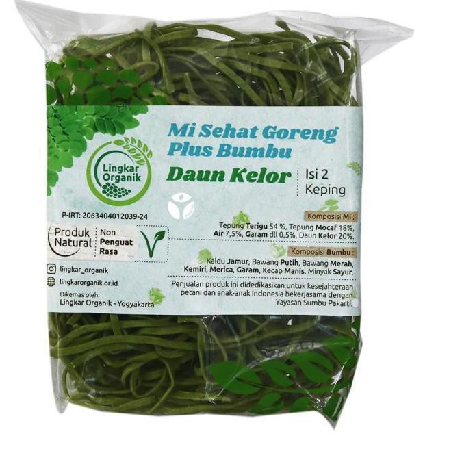 

TERMURAH Lingkar Organik - Mie Sayur Bumbu Daun Kelor 85gr - Mie Organik