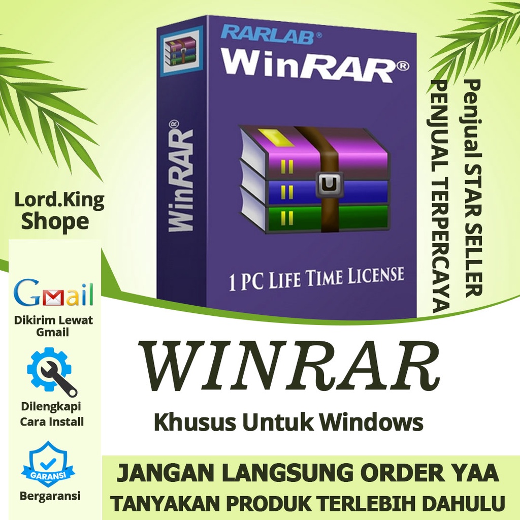 Winrar License Resmi / Winrar Terbaru / Winrar Full Version
