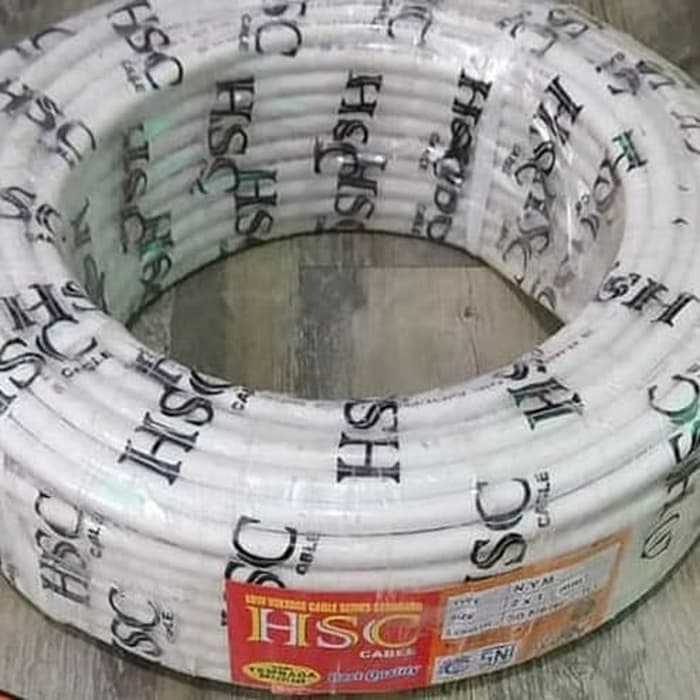 Kabel Listrik NYM 2x1,5mm @25M HSC Tembaga Murni SNI-LMK Termurah