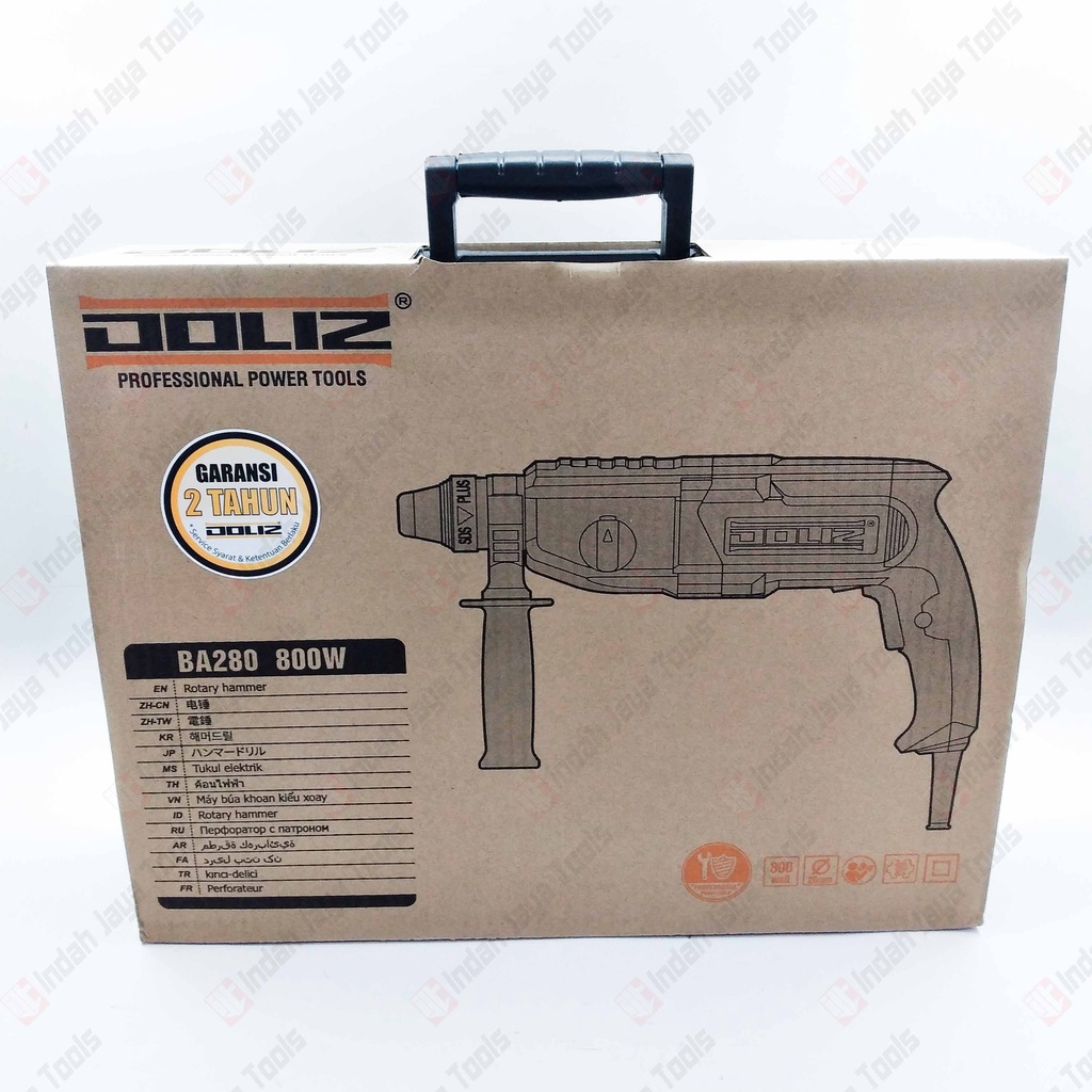 DOLIZ BA280 Rotary Hammer 26 mm 3 Mode Mesin Bor Beton Bobok Tembok