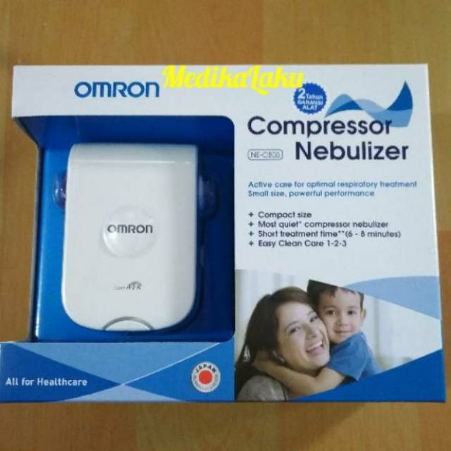Alat Inhalasi/Nebuliser Omron Nebulizer Compressor NEC 803 Portable Kecil Ringan