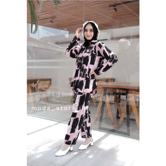 [BISA COD] Setelan Tie Dye / One Set Rayon / Premium Daily Set Pajamas