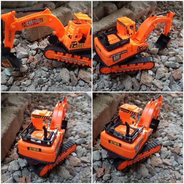 Mainan Mobil Excavator Beko - Miniatur Excavator Beko