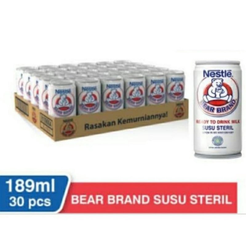 Bear brand susu beruang 189ml 1 dus