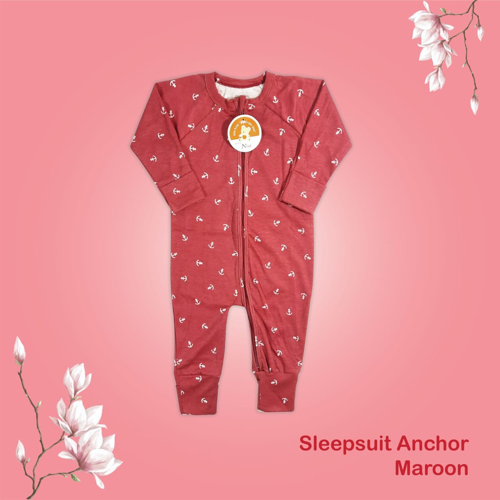 Promo !! SLEEPSUIT BAYI NIA PREMIUM SERIES ANCHOR - BAJU TIDUR BAYI