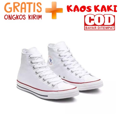 Sepatu Boot Converse All Star Putih White Tinggi cewek/cowok