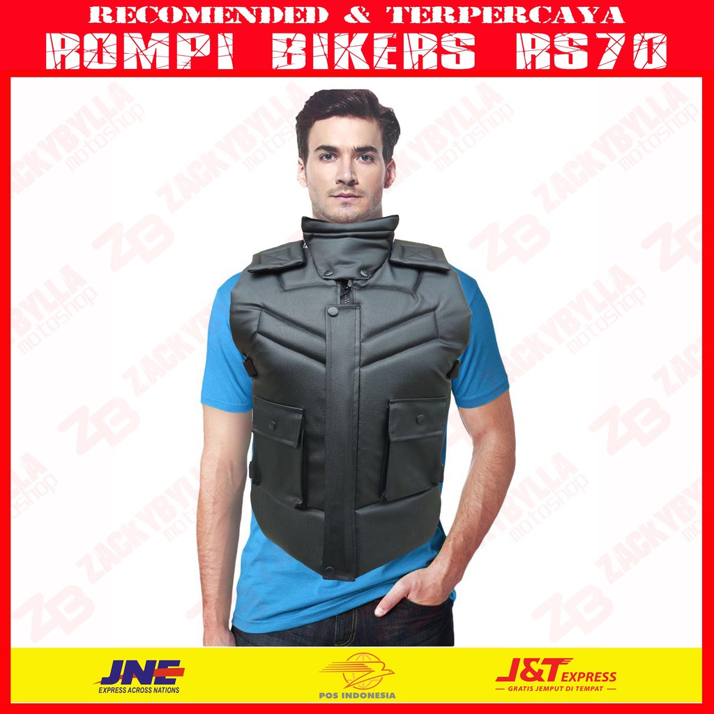 Rompi Motor Sakatsu RS70 | Vest | Tutup Dada | Body Protector Bikers Fungsional