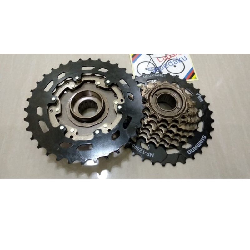 Sprocket Shimano 7 Speed Ulir Megarange Frewheell Shimano 7