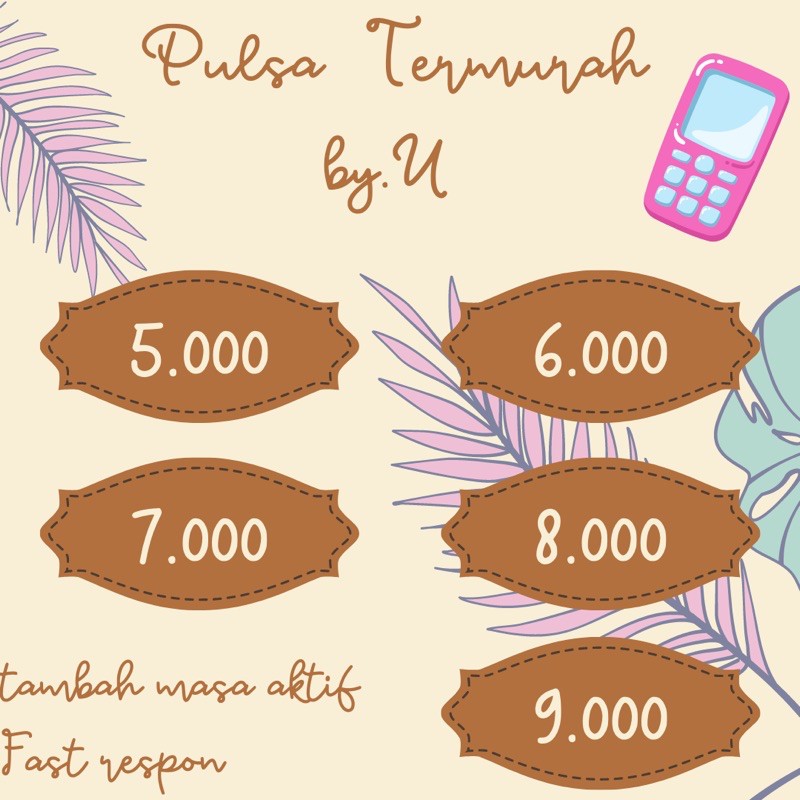 PULSA by.U TERMURAH