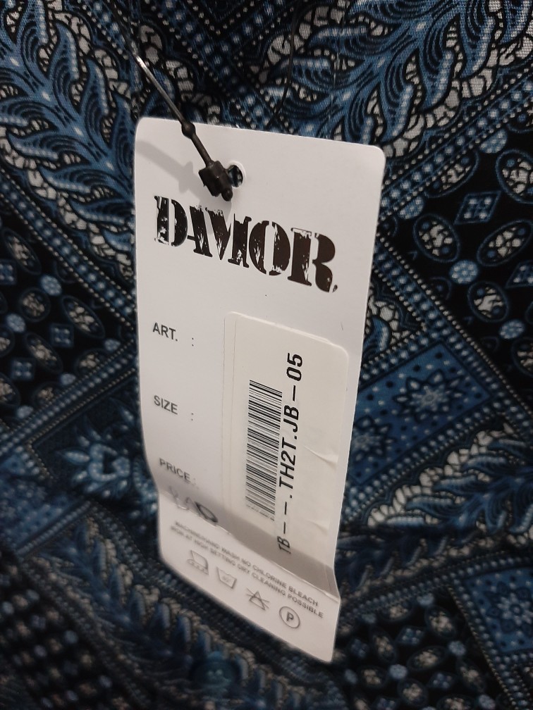 Gof Brse Damor (cressida) Kemeja Batik Cowok Pakaian Pria Baju Batik Dewasa Lengan Pendek