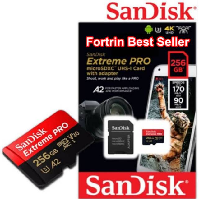 Memory Card Sandisk Extreme Pro 256 GB